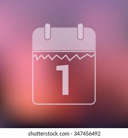 vector illustration of modern icon calendar 2016 