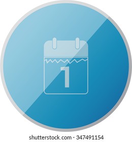 vector illustration of modern icon calendar 2016 