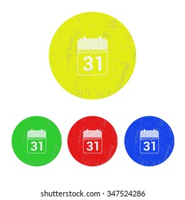 vector illustration of modern icon calendar 2016 