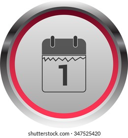 vector illustration of modern icon calendar 2016 