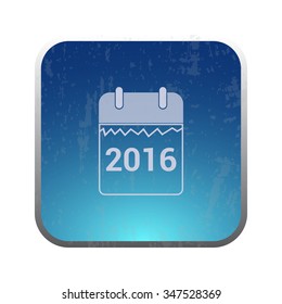 vector illustration of modern icon calendar 2016 