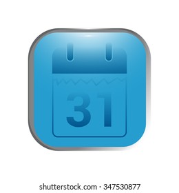 vector illustration of modern icon calendar 2016 