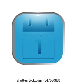 vector illustration of modern icon calendar 2016 