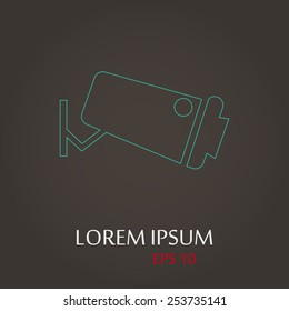 vector illustration of modern   icon camera