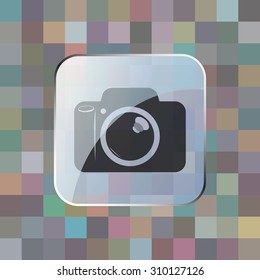 vector illustration of modern icon camera