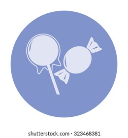 vector illustration of modern icon candy