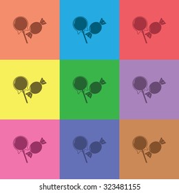 vector illustration of modern icon candy