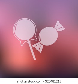 vector illustration of modern icon candy