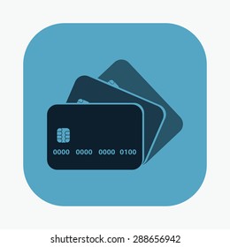 vector illustration of modern icon card