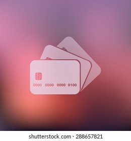 vector illustration of modern icon card