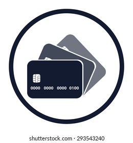 vector illustration of modern icon card