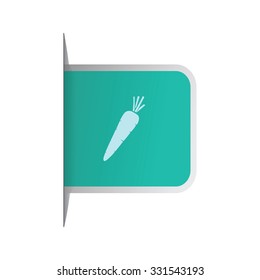 vector illustration of modern icon carrots