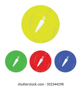 vector illustration of modern icon carrots