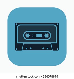 vector illustration of modern icon cassette