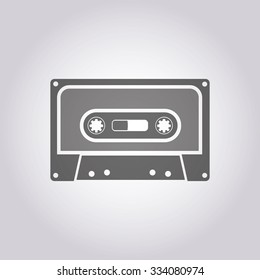 vector illustration of modern icon cassette