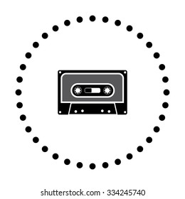 vector illustration of modern icon cassette