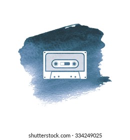 vector illustration of modern icon cassette