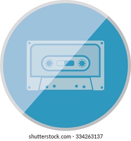 vector illustration of modern icon cassette