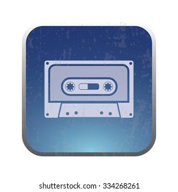 vector illustration of modern icon cassette