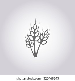vector illustration of modern icon cereals