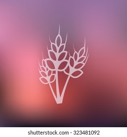 vector illustration of modern icon cereals