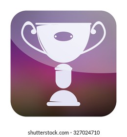 vector illustration of modern icon champion cup