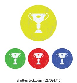 vector illustration of modern icon champion cup