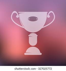 vector illustration of modern icon champion cup