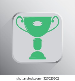 vector illustration of modern icon champion cup