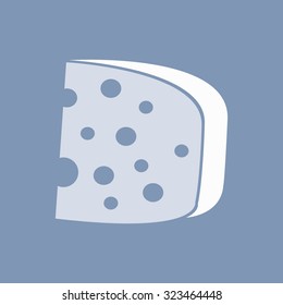 vector illustration of modern icon cheese