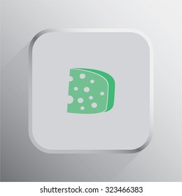 vector illustration of modern icon cheese