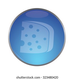 vector illustration of modern icon cheese