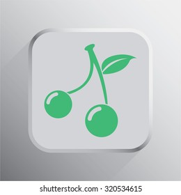 vector illustration of modern icon cherry