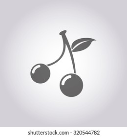 vector illustration of modern icon cherry