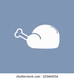 vector illustration of modern icon chiken