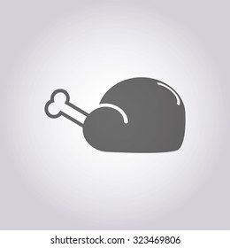 vector illustration of modern icon chiken