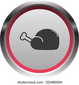 vector illustration of modern icon chiken