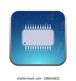 vector illustration of modern icon chip