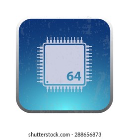 vector illustration of modern icon chip