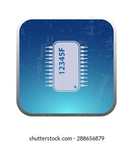 vector illustration of modern icon chip