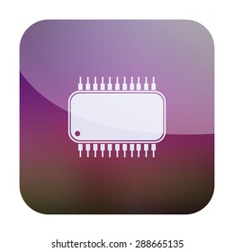 vector illustration of modern icon chip
