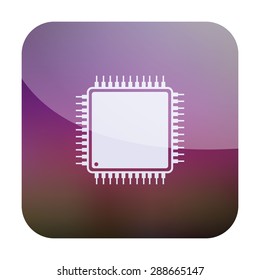 vector illustration of modern icon chip