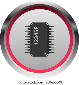 vector illustration of modern icon chip