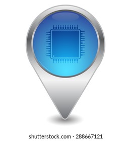 vector illustration of modern icon chip