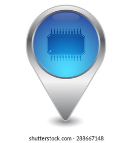 vector illustration of modern icon chip