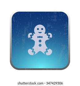 vector illustration of modern icon Christmas cookies