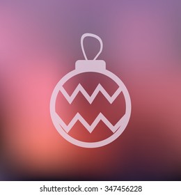 vector illustration of modern icon Christmas toy