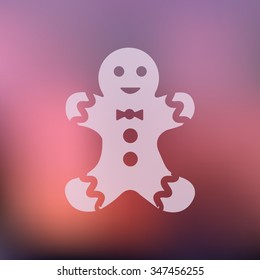 vector illustration of modern icon Christmas cookies