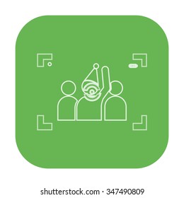 vector illustration of modern icon Christmas photo