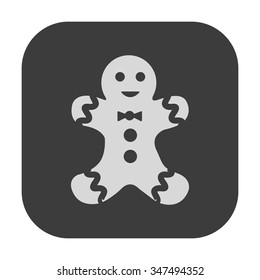 vector illustration of modern icon Christmas cookies